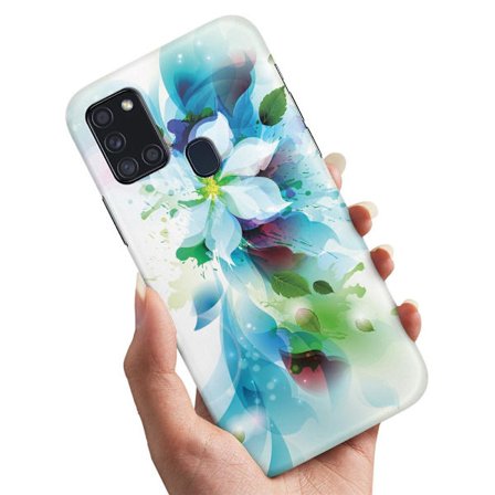 Samsung Galaxy A21s - Deksel/Mobildeksel Blomst