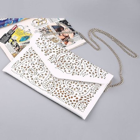 Damer Mote-Tilbehør Hul Konvoluttveske