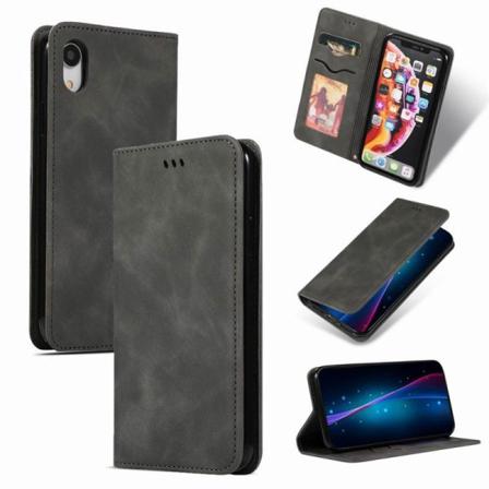 Iphone Xr Flipfodral Kortfack Mocka Svart