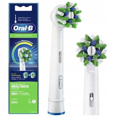 Elektrisk tandborste - Oral-B - CrossAction - Kompatibel ersättningshuvud förutom iO Pulsonic