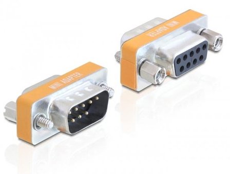 Delock null modem-adapter - DB-9 til DB-9