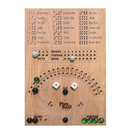 Baseball Terninger Marbles Brettspill Spillbrett Barn Voksne