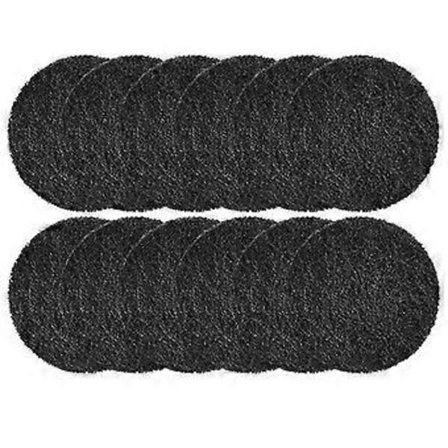 12-pak Affaldsspand Absorberende Filtre, Aktivt Kul Rensende Deodorant Til Affaldsspande, Kompostspande - rund