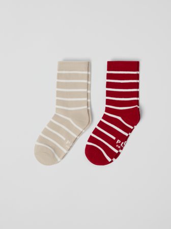 2-pakning sokker - 40|42 - barneklær - red - Polarn O. Pyret
