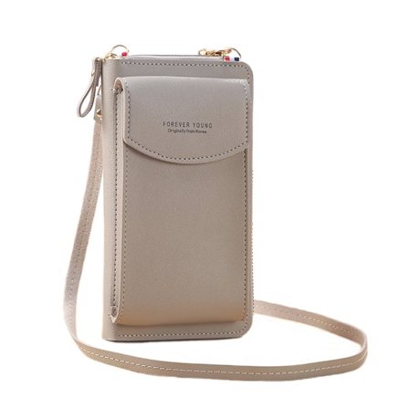 Kvinnor Plånböcker Läder Axelremsväska Mobiltelefonväska Plånbok Handväska_max