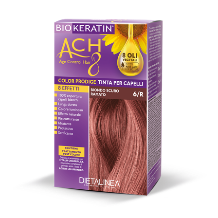 Biokeratin ACH 8 Kit Tinta Per Capelli 6/R Biondo Scuro Ramato