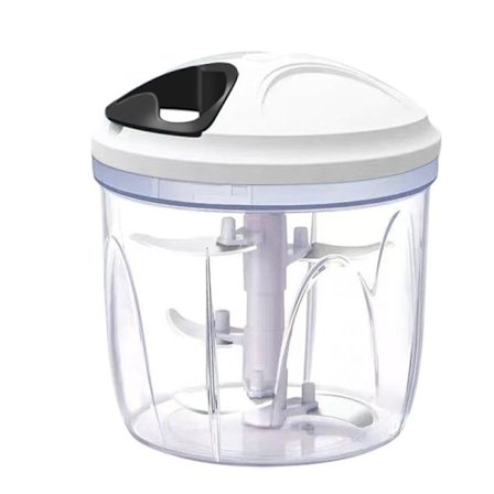 Grønnsakskutter for nøtter, hvitløk og mer, manuell mat, svart