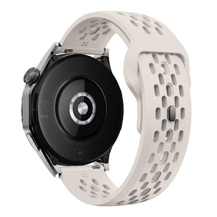 För Garmin vivoactive 5 / Venu 2 Plus Silikonklockarmband 20mm Hålig Justerbar Rem