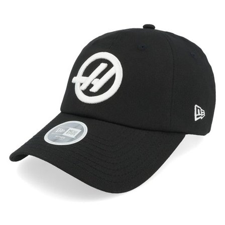 New Era - Motor Svart unconstructed Keps - Haas F1 25 Team Women Open Back Black Dad Cap @ Hatstore