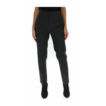 Isabel Marant Étoile check slim fit Bukser Sort, Dame Bukser