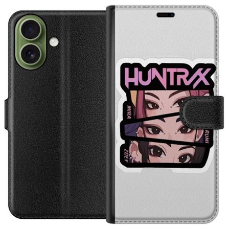 Yhteensopiva Lompakkokotelo Apple iPhone 17 K-pop-inspiroitunut futuristinen tyttöryhmä neonvaloissa ja kosminen sci-fi-kohtaus