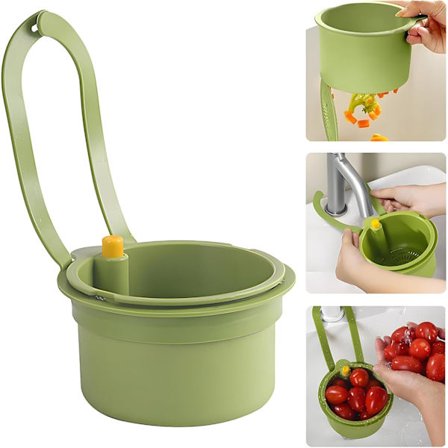 2 stk. kjøkkenvask hengende sil, kjøkkenavløpsrør oppbevaringskurv, smart vask matavfallsoppsamler med kranfeste.