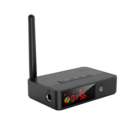 NFC trådløs lydmottaker Bluetooth 5.3-adapter med fjernkontroll, koaksial, TF-kort, USB-avspilling for karaoke, TV, hodetelefoner