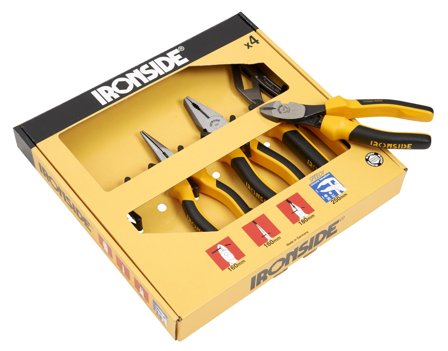 Ironside 121019 Tangsett 4 deler, 160-250 mm, Håndverktøy