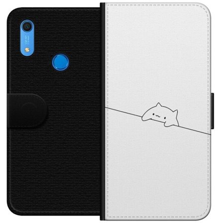 Kompatibelt Plånboksfodral till Huawei Huawei Y6s (2019) Hjälp Katt