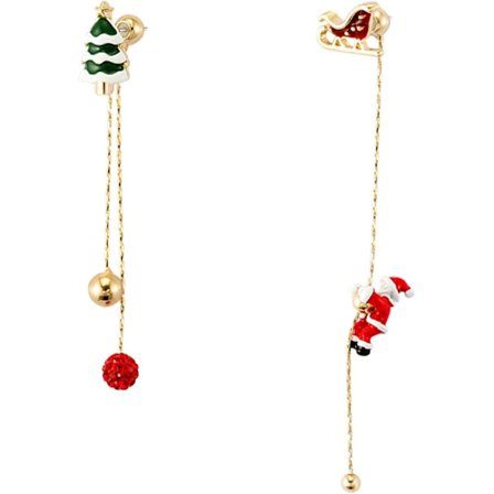 2 stk Bevegelige Julenissen Dangle Øredobber Uvanlig Smykke Chri DXGHC