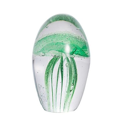 1 stk. Livagtig vandmand figur krystal akvarium miniature til skrivebord hjemmekontor dekoration gave (grøn)[D]