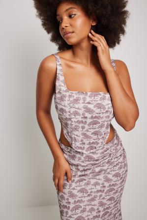 NA-KD Trend Corset court à imprimé - Sets - Multicolore - EU 38
