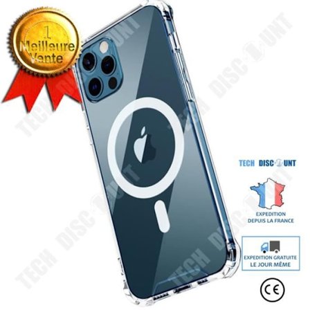 Mobiltelefonfodral - TD - iPhone 12 - Transparent - TPU + PC - Stötsäker