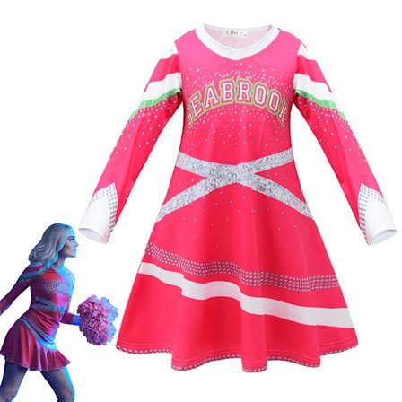 Disney Zombies Cosplay Halloween Girls Cheerleader Barnklänning