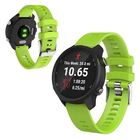 Garmin Vivomove / Forerunner 245 Music / 645 Music klockarmband i silikon - Grön