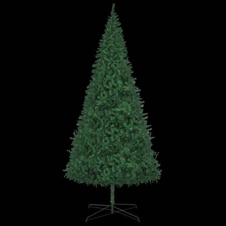 Vidaxl Plastgran Med Led 400 Cm Grön Grön