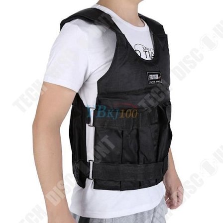 TD Väst Väst för Max belastning 20 kg/Träningsväst/Justerbar Svart Väst Sandkläder
