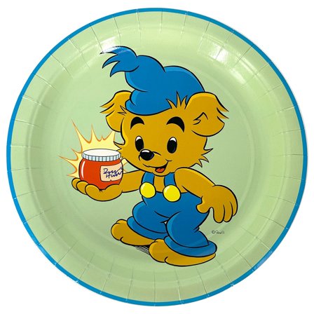 Papptallerkener Bamse 8-pakning