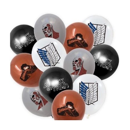 16 stk. Attack on Titan Ballonger Festutstyr