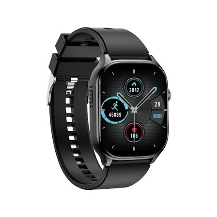 Nyt MS15 Smartwatch Bluetooth Opkald Puls, Blodtryk, Blodsukkerovervågning Træning, sort