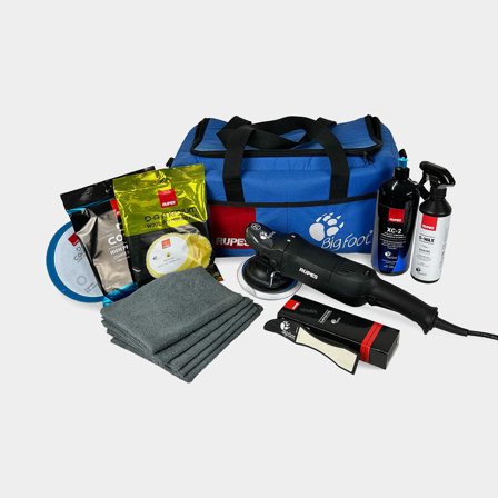 Kit de pulido con pulidora oscilante RUPES BigFoot LHR21ES/BÅT, 500 W, Ø150 mm (2000 - 4200 rpm)