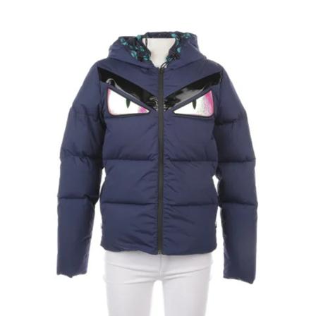 Fendi Vintage Pre-owned Stof overtj Blå, Dame Vintage Jakker