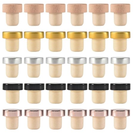 30 KPL Viinipullon Korkki T-muotoinen Viinikorkki Maistelukorkin Vaihto Uudelleenkäytettävä Korkkilasi Be (FMY)