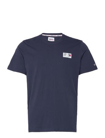 Tjm Woven Label Tee T-shirts Short-sleeved Navy Tommy Jeans