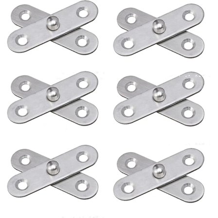 6 kpl pyörivä ovipivot-akseli pyörivä ruostumattomasta teräksestä valmistettu ovi sarana keskellä