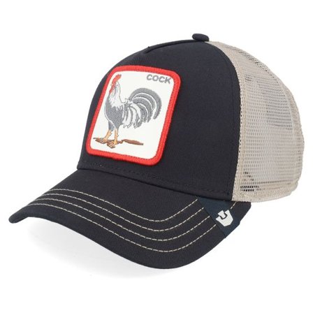 Goorin - Svart trucker Keps - Rooster Void Black A-Frame Trucker @ Hatstore