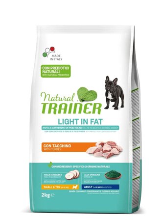 Natural Trainer Light In Fat Crocchette Tacchino Per Cani Adulti