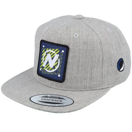 Kinder Nerf - Grau snapback Cap - Kinder Letter Logo Heather Grey Snapback @ Hatstore