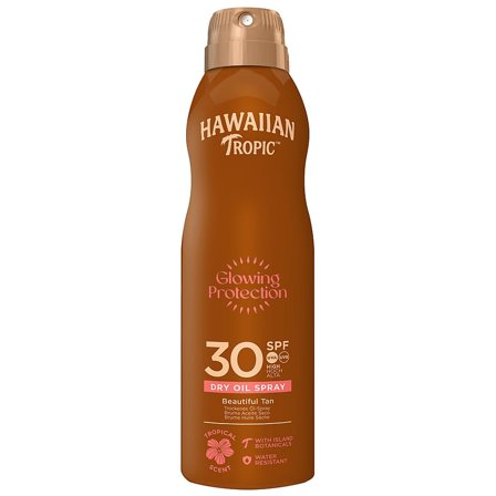Hawaiian Tropic Glowing Protection Oil C-Spray SPF 30 180 ml, Skincare, Solpleje, Solcreme