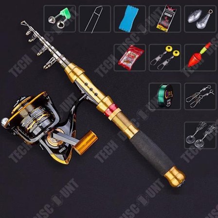 Fiskestang - TD - 2,7 m - Skridsikker - Slidstærk - 5 sektioner