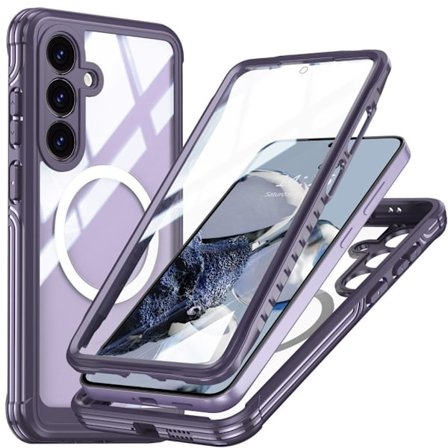 Samsung Galaxy S25 FE Case + Screen Protector - Purple