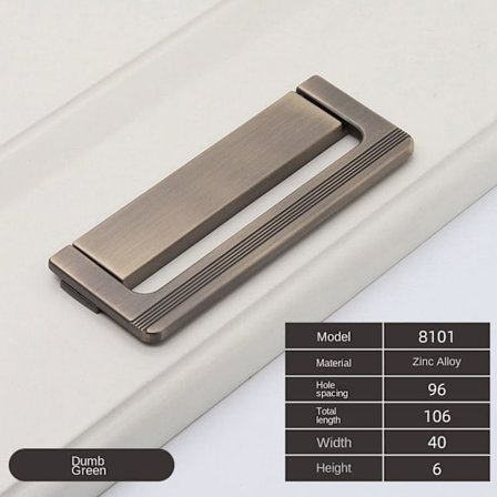 Platta möbelhandtag Skåpdörrknoppar FÄRG 10 FÄRG 10