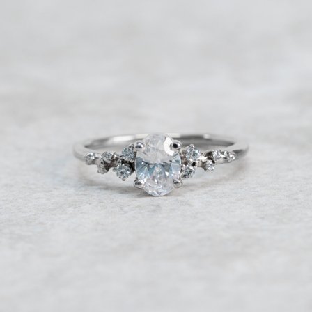 Förlovningsring Aftonstjärna, 18K vitguld - Förlovning- och vigselringar