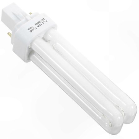 4-pakning 13W CFL-pærer med 2-pins base for plug-in belysningsarmaturer