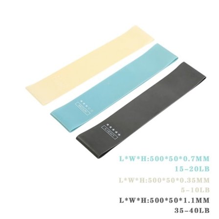 Motståndsband Fitness Gum Träning Gym Styrketräning Elastiska band för Fitness Miniband Yoga Crossfit Träningsutrustning