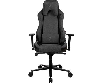 Arozzi Vernazza Vento - Dark grey - Kvalitativ, justerbar gamingstol i mjukt tyg & PU-läder