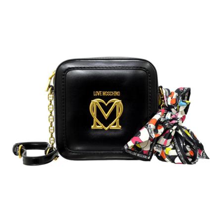 Love Moschino Tass Pu Tracollina , Zwart , Dames , Maat: ONE Size