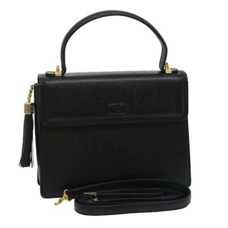 Valentino Vintage Pre-owned HandTas , Zwart , Dames , Maat: ONE Size Vintage Tassen