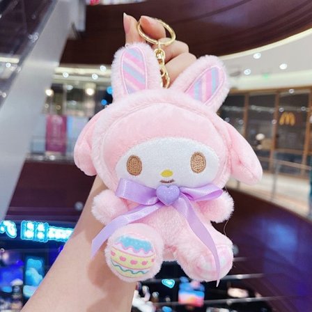 Sød lille dukke, par taske vedhæng, plyslegetøj dukke nøglering, dukke hæng