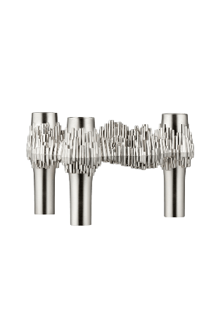 STOFF Nagel Candle holder Quist Ljuslyktor & ljushållare Silver h: 5,9 d: 10 cms
